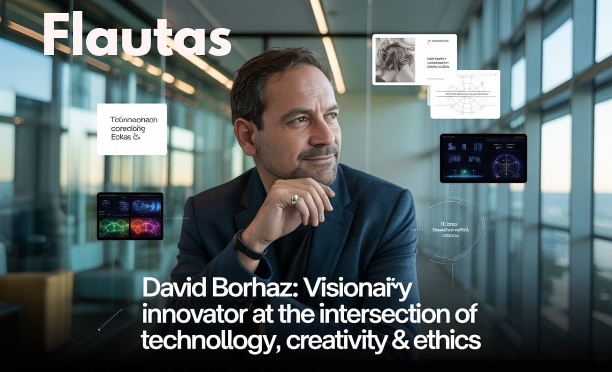 David Borhaz speaking about ethical artificial intelligence and sustainable innovation