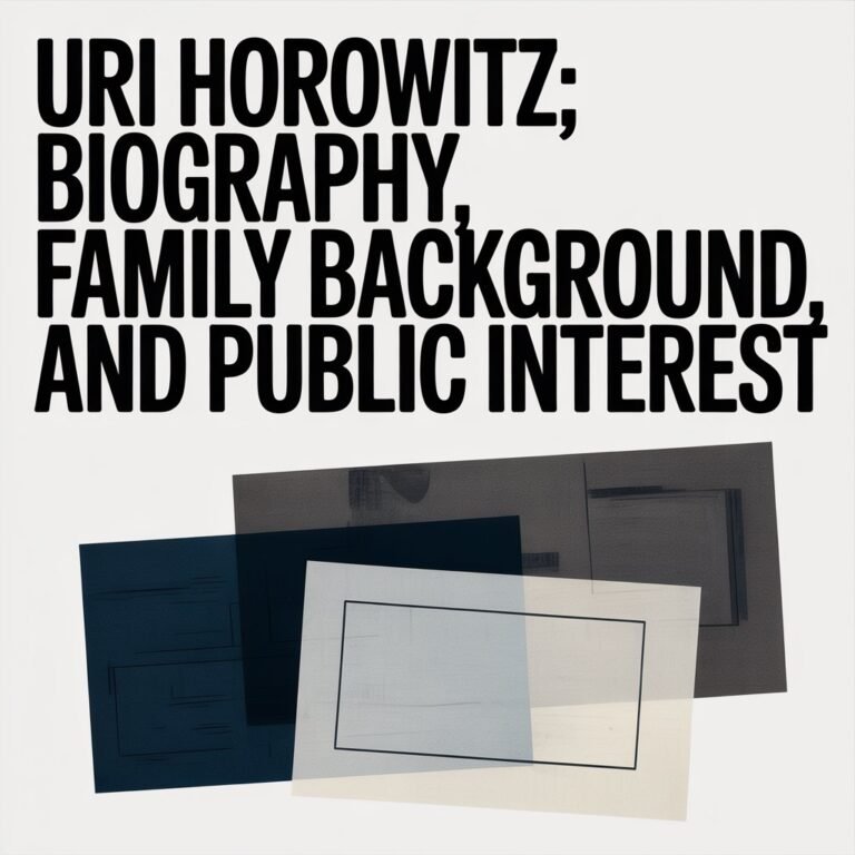 Uri Horowitz: Biography, Family Background, and Public Interest
