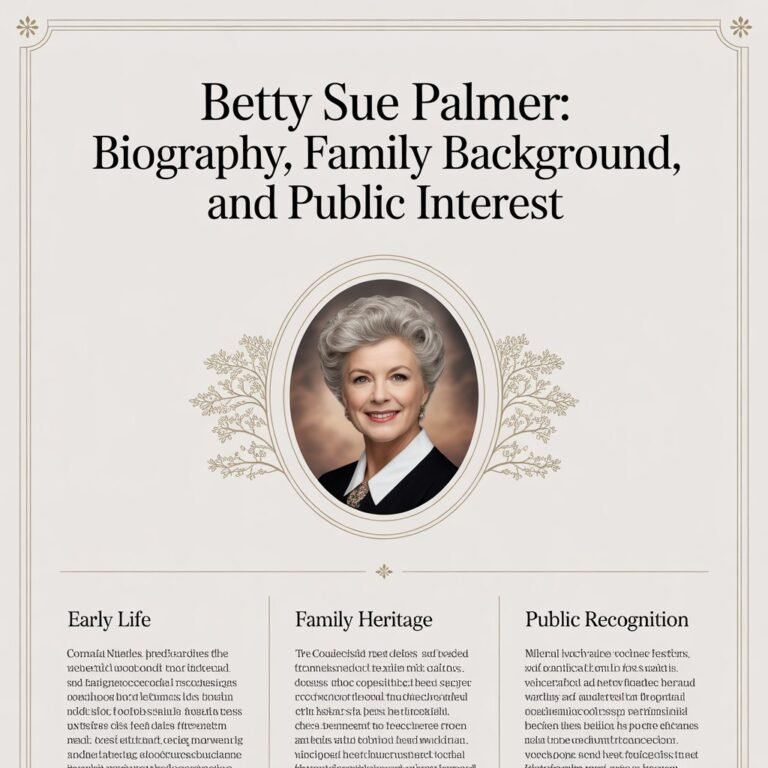 Betty Sue Palmer: Biography, Family Background, and Public Interest
